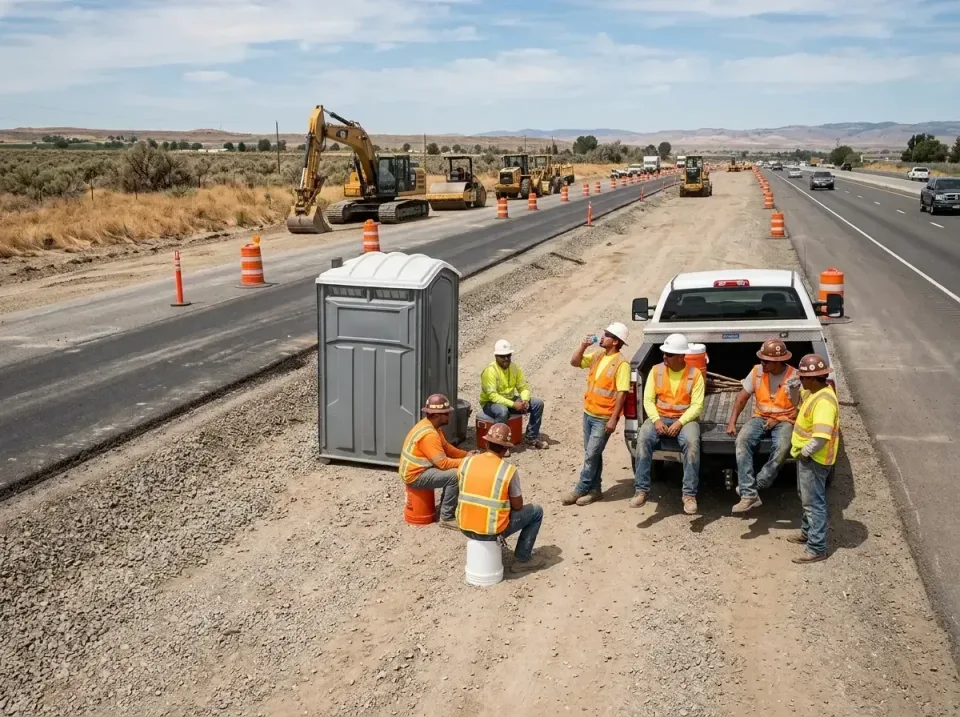 highway-road-construction-crew-007 — frequently asked questions, Porta Potty and Restroom Rentals in Omaha, NE